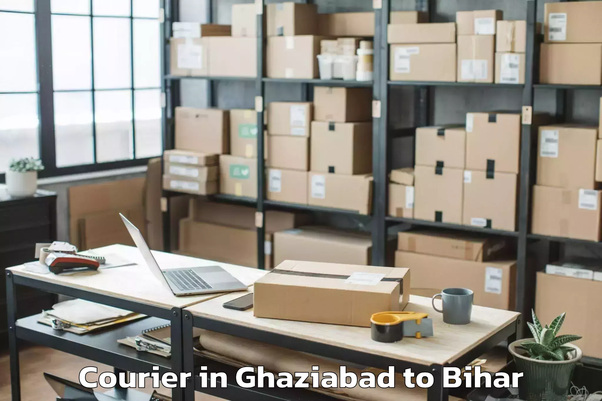 Top Ghaziabad to Bairgania Courier Available